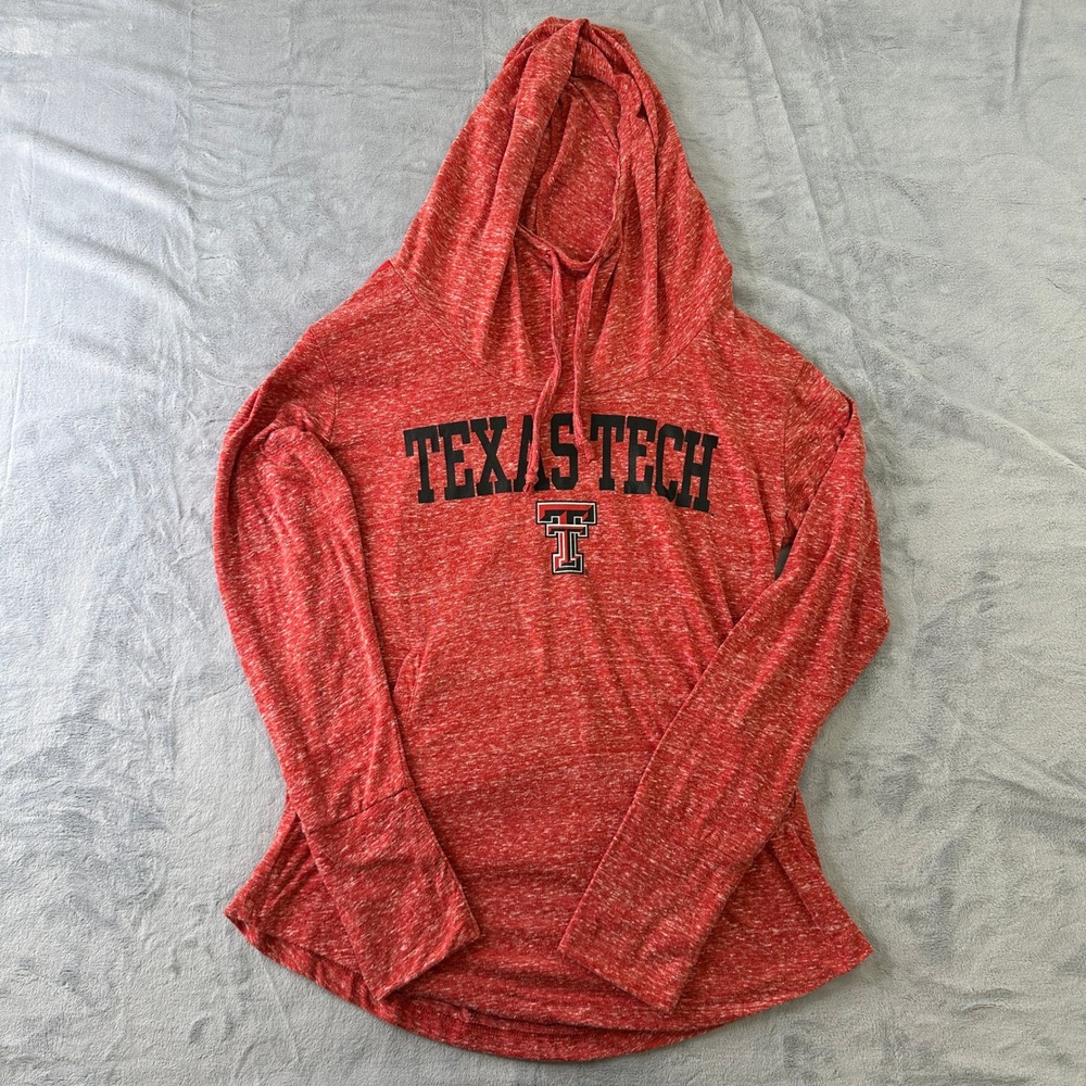 Pressbox Texas Tech Red Raiders Hoodie Red Heathered Wreck Em Tech Large